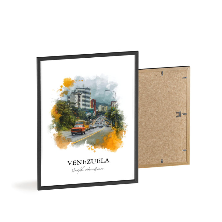 Venezuela Wall Art, Venezuela Print, Venezuela Watercolor Art, Venezuela Gift, Travel Print, Travel Poster, Housewarming Gift