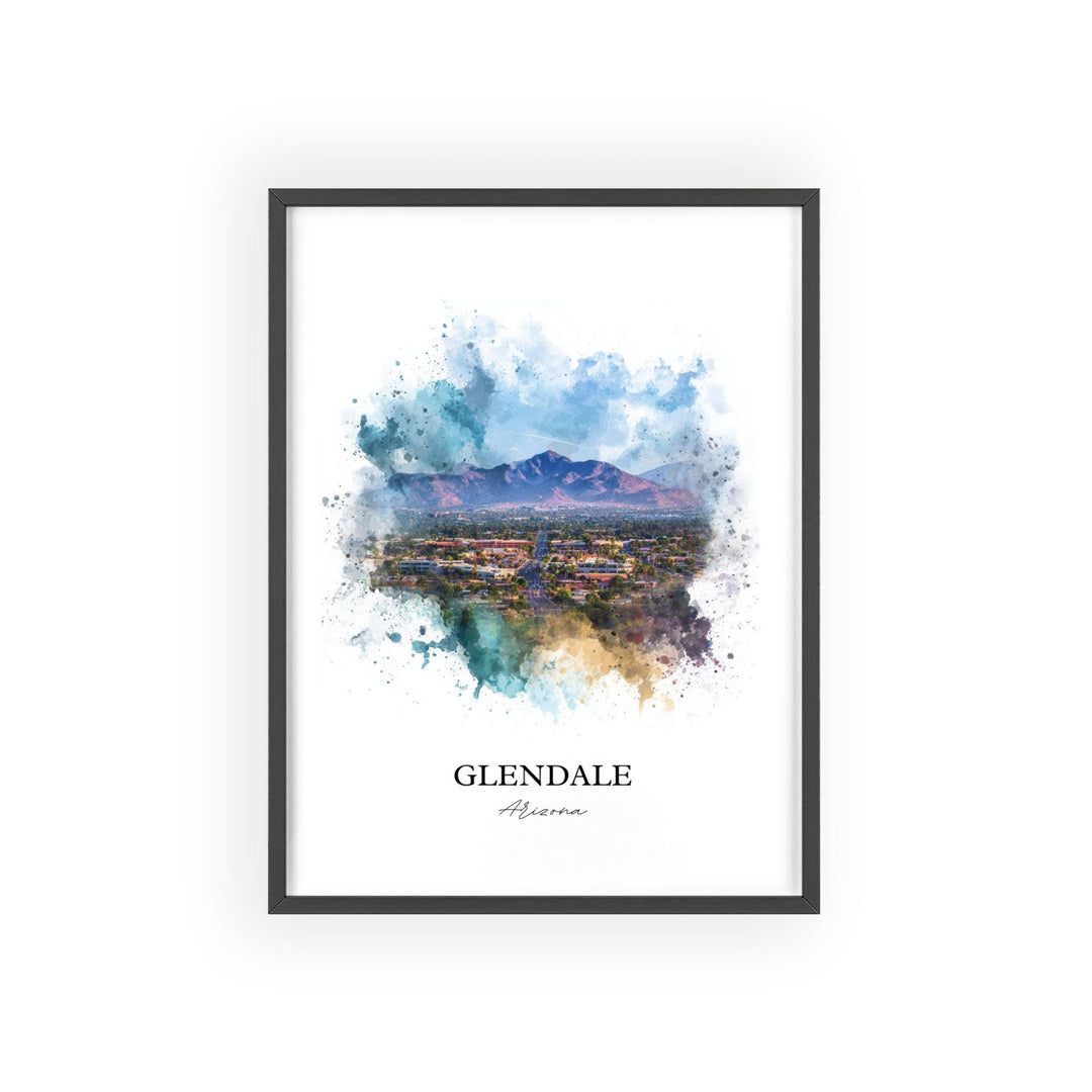 Glendale, Arizona – Watercolor Art Print