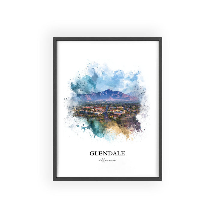 Glendale, Arizona – Watercolor Art Print