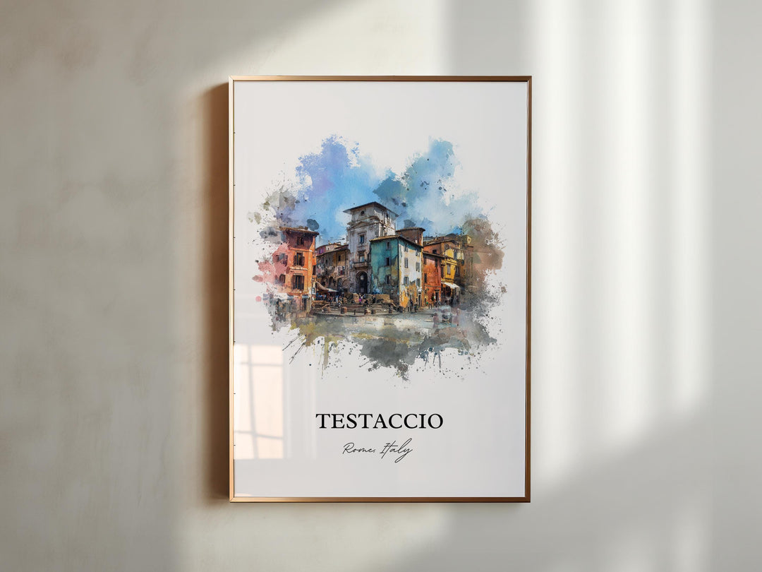 Testaccio, Italy – Watercolor Art Print