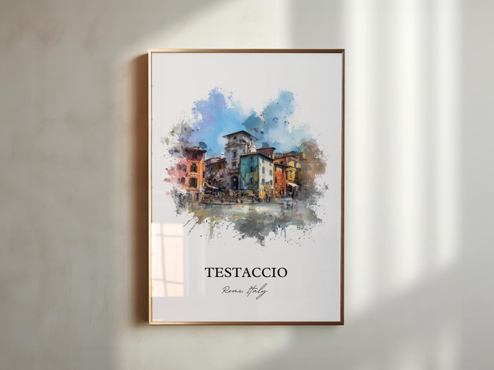 Testaccio, Italy – Watercolor Art Print