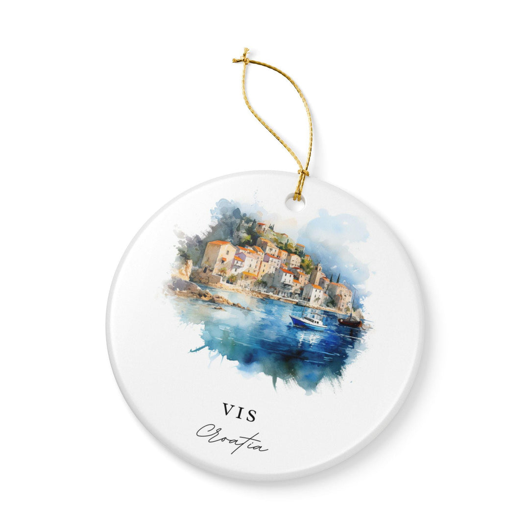 Vis Croatia Ornament: Unique Vis Souvenir, Vis Croatia Xmas Decor, and Authentic Croatia Gift