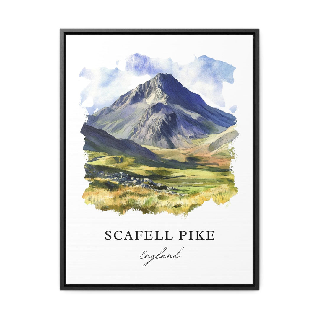 Scafell Pike England Art, Scafell Pike Print, Scafell Pike Watercolor Art, Cumbria UK Gift,