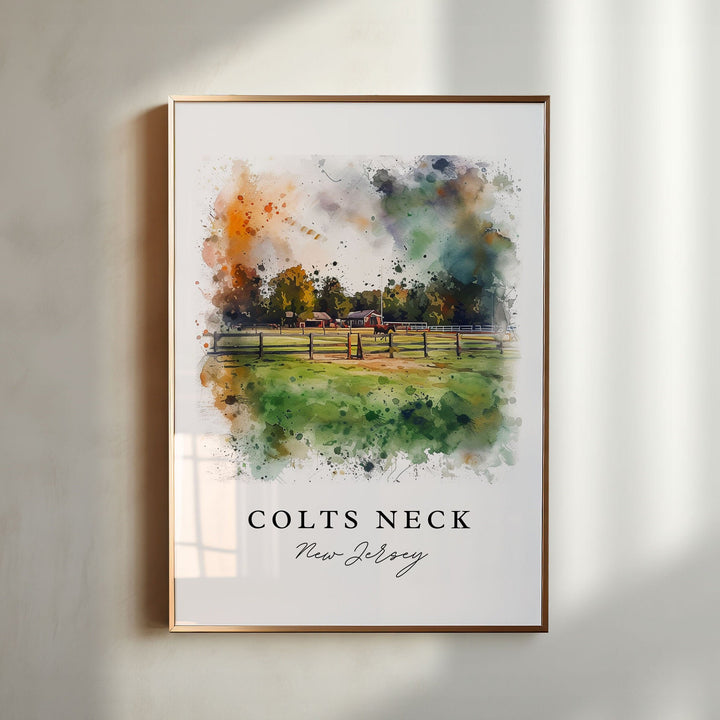 Colts Neck NJ Art, Central NJ Print, New Jersey Wall Art, Colts Neck Gift, Travel Print, Travel Poster, Travel Gift, Housewarming Gift