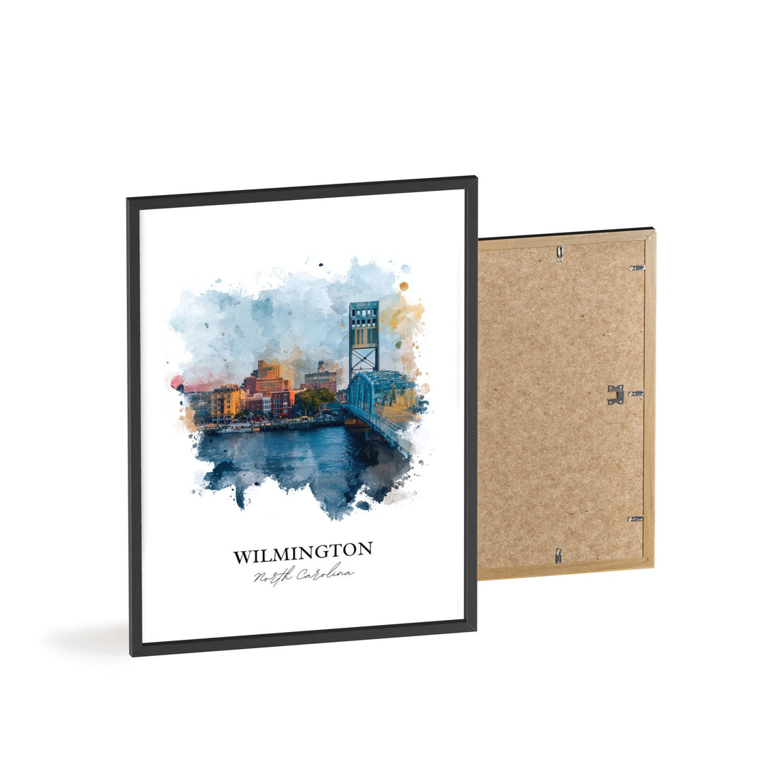 Wilmington, North Carolina – Watercolor Art Print