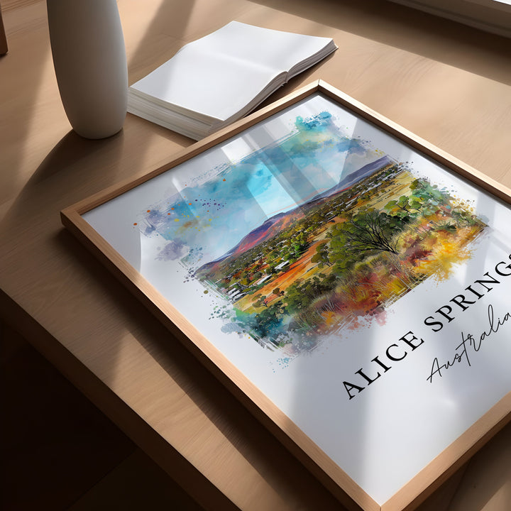 Alice Springs Wall Art - Australia Print