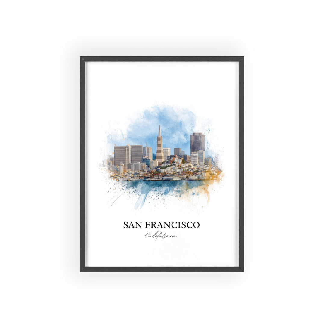 San Francisco, California – Watercolor Art Print