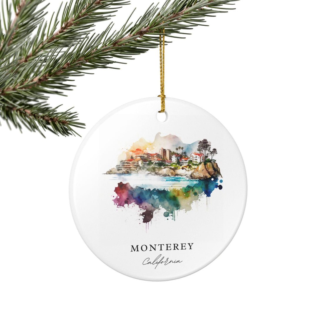 Monterey California Ornament: Unique Monterey Souvenir, Monterey Xmas Decor, and Authentic Monterey CA Gift