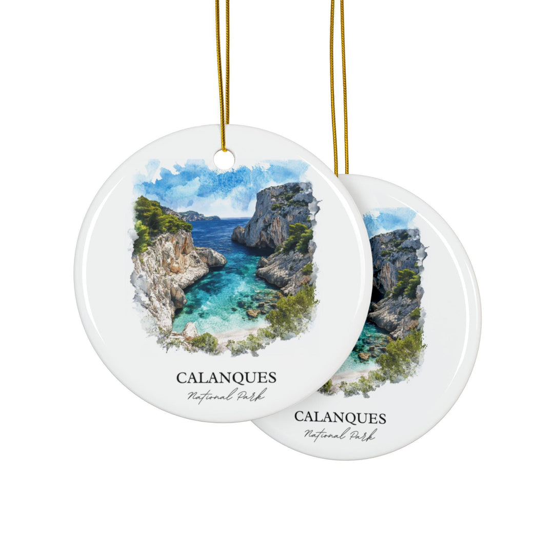 Calanques Ornament: Unique Marseille Souvenir, Calanques Xmas Decor, and Authentic Massif des Calanques Gift