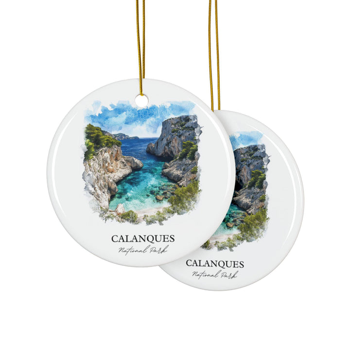 Calanques Ornament: Unique Marseille Souvenir, Calanques Xmas Decor, and Authentic Massif des Calanques Gift