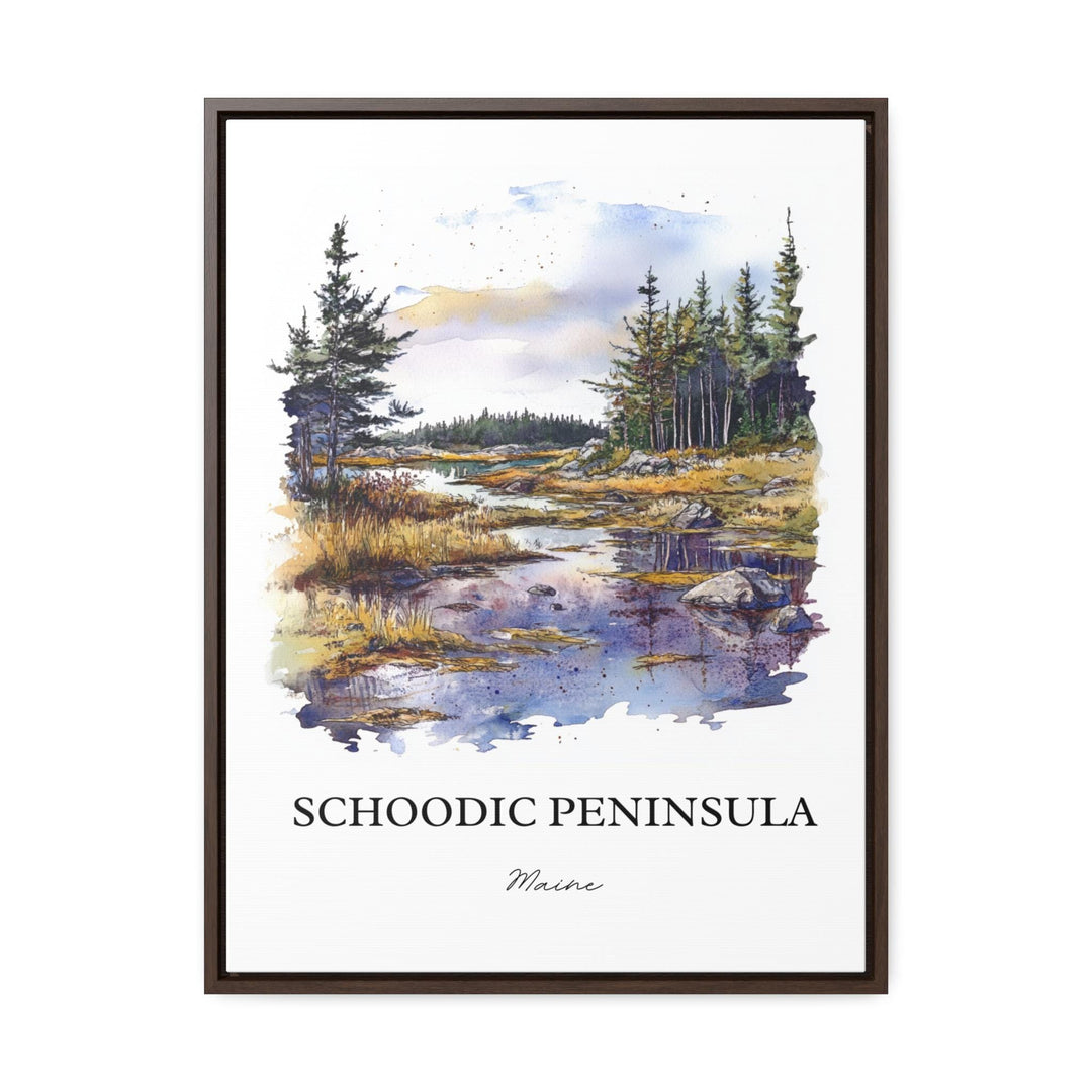 Schoodic Peninsula Art, Down East ME Print, Maine Watercolor Art, Schoodic Peninsula Gift, Travel Print, Travel Poster, Housewarming Gift