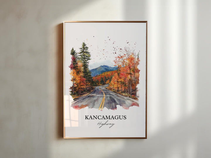 Kancamagus Highway Art, White Mountains NH Print, New Hampshire Artwork, Kancamagus Hwy Gift, Travel Print, Travel Poster, Housewarming Gift
