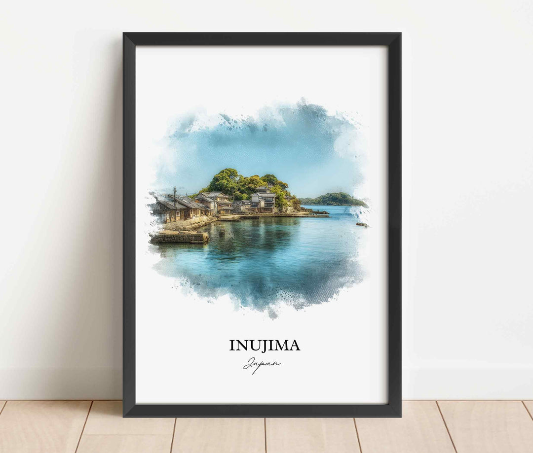 Inujima, Japan – Watercolor Art Print