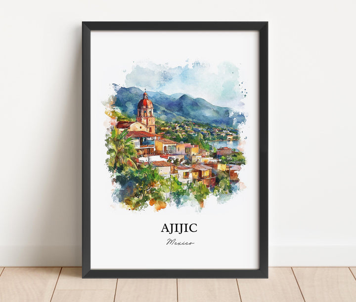 Ajijic, Mexico – Watercolor Art Print