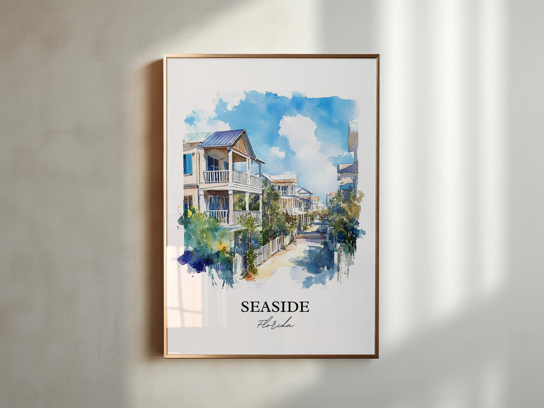 Seaside, Florida – Watercolor Art Print