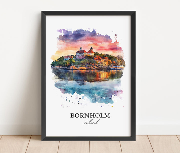 Bornholm Island, Denmark – Watercolor Art Print
