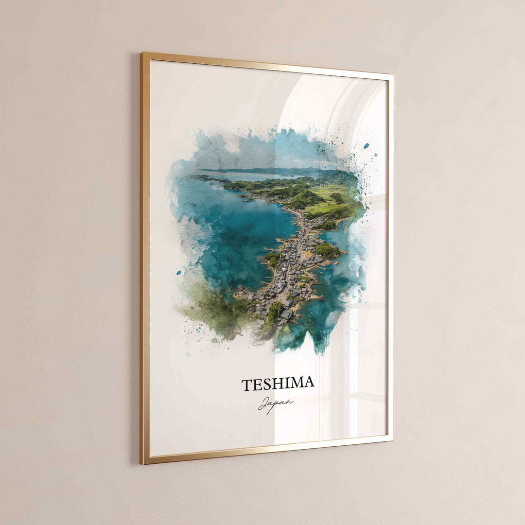 Teshima, Japan – Watercolor Art Print