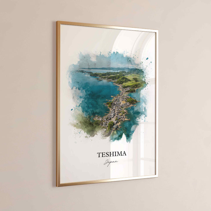 Teshima, Japan – Watercolor Art Print