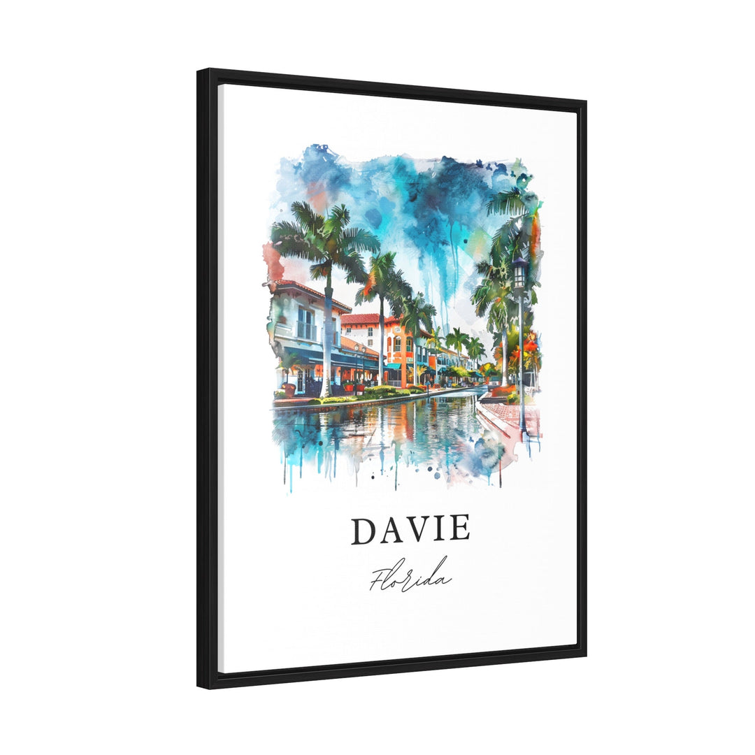 Davie, Florida, USA – Watercolor Art Print