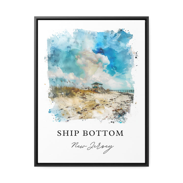 Ship Bottom LBI Art, Ship Bottom Print, LBI Watercolor Art, Ship Bottom NJ Gift,