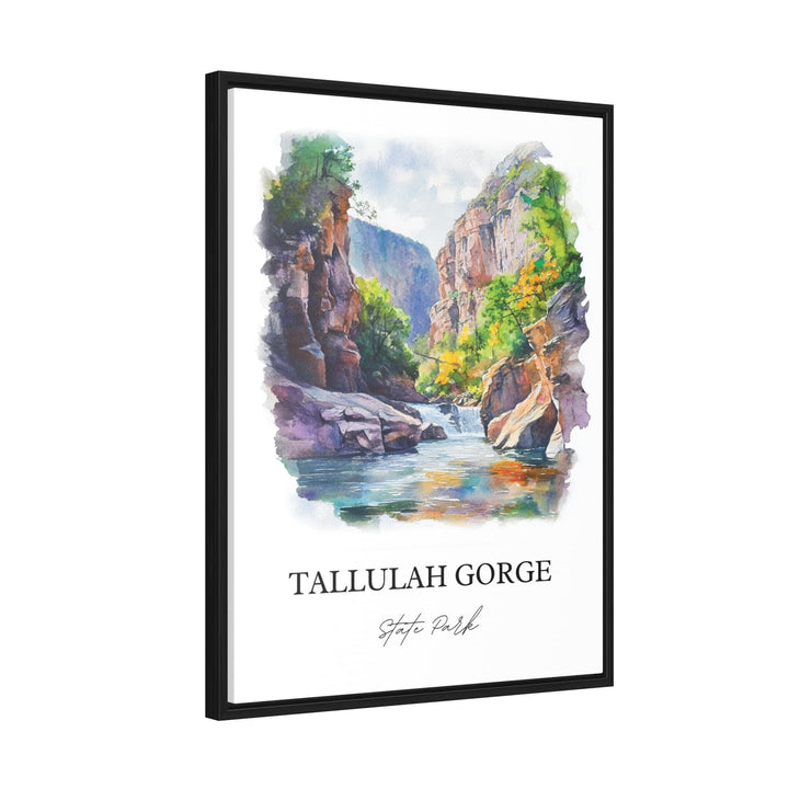 Tallulah Gorge, Georgia, USA – Watercolor Art Print