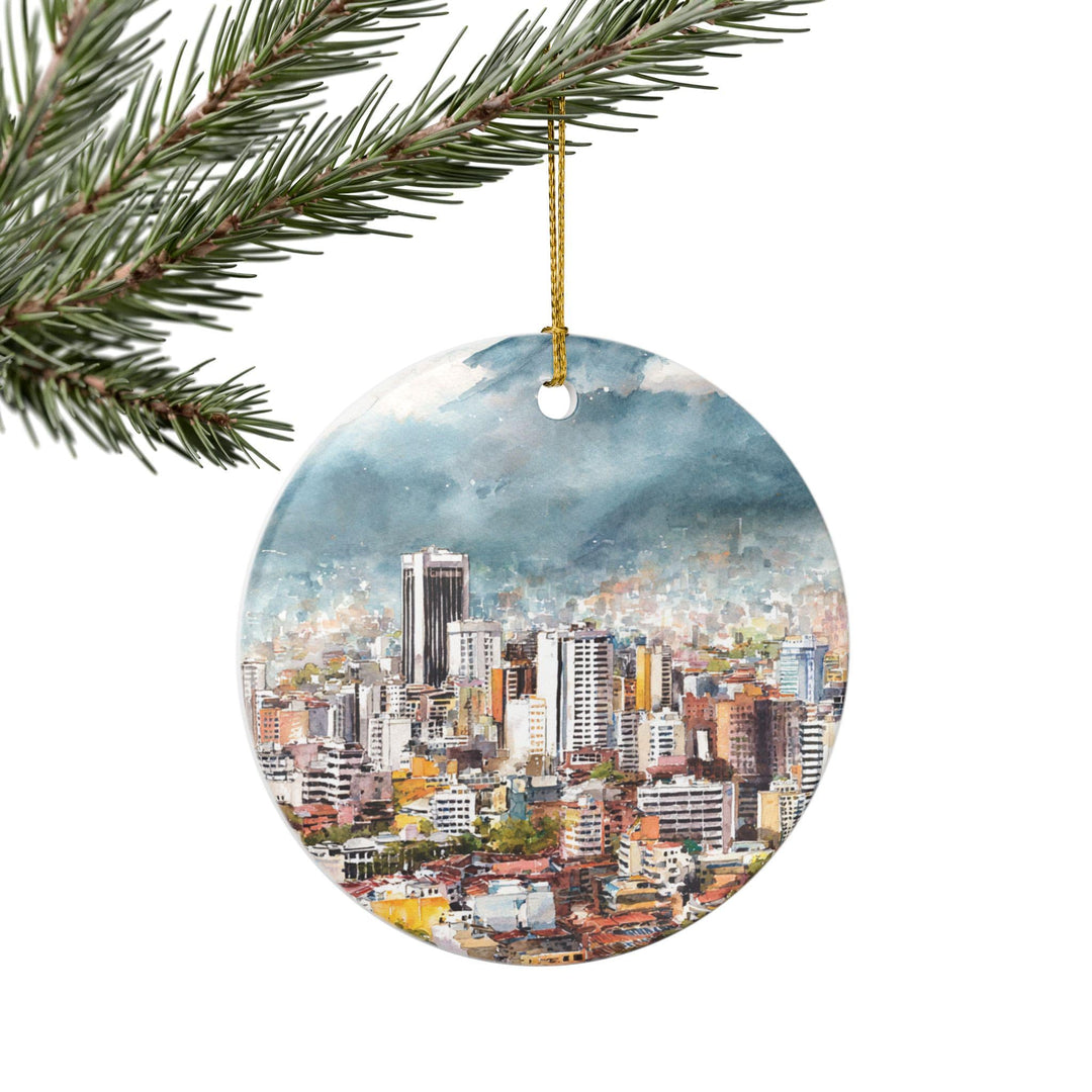 Caracas Ornament: Unique Caracas Souvenir, Caracas Skyline Xmas Decor, and Authentic Caracas Venezuela Gift