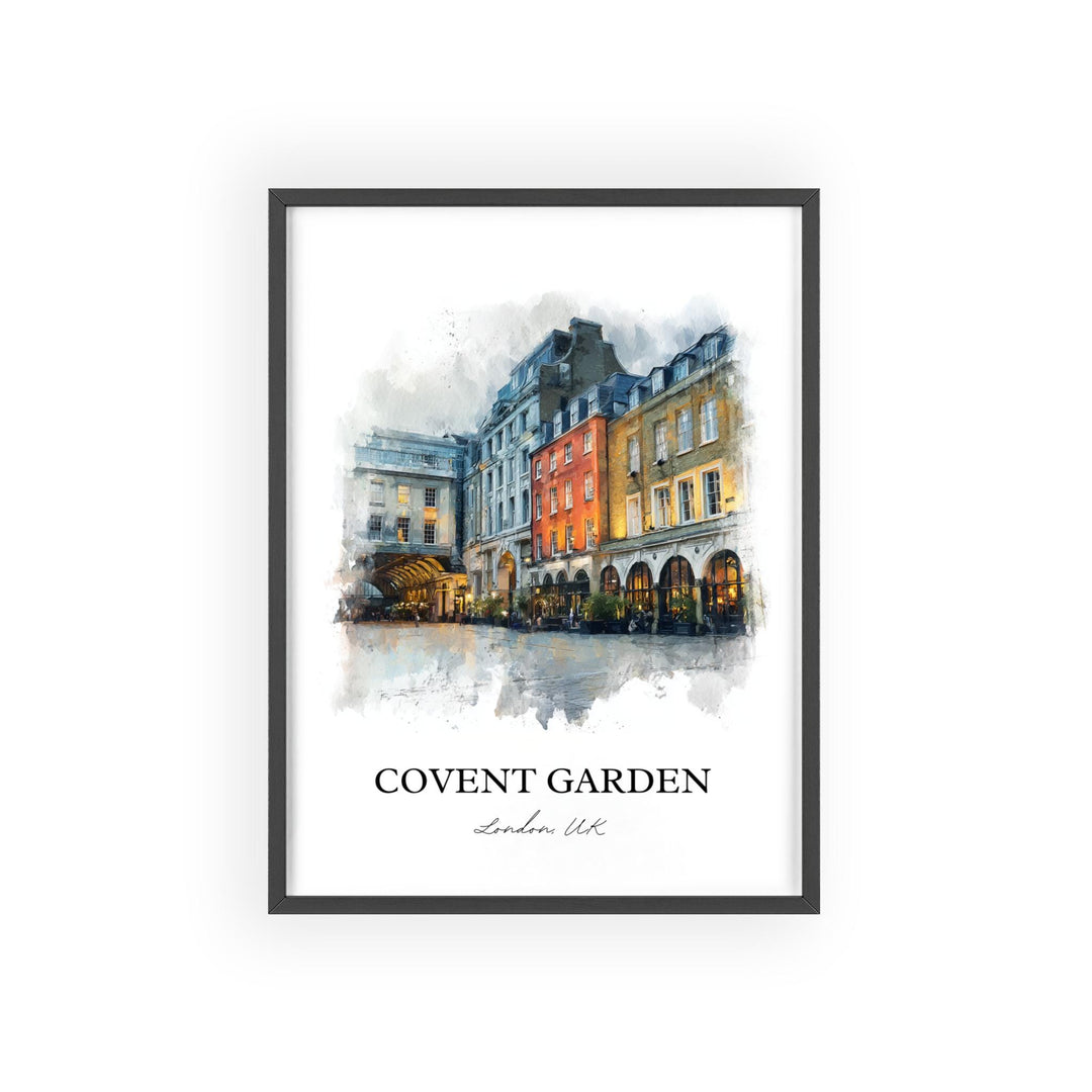 Covent Garden, England – Watercolor Art Print