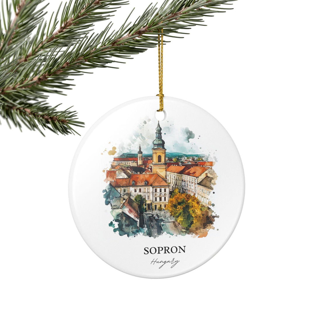 Sopron Hungary Ornament: Unique Sopron Souvenir, Sopron Hungary Xmas Decor, and Authentic Hungary Souvenir