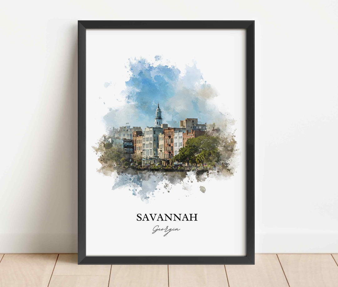 Savannah, Georgia – Watercolor Art Print