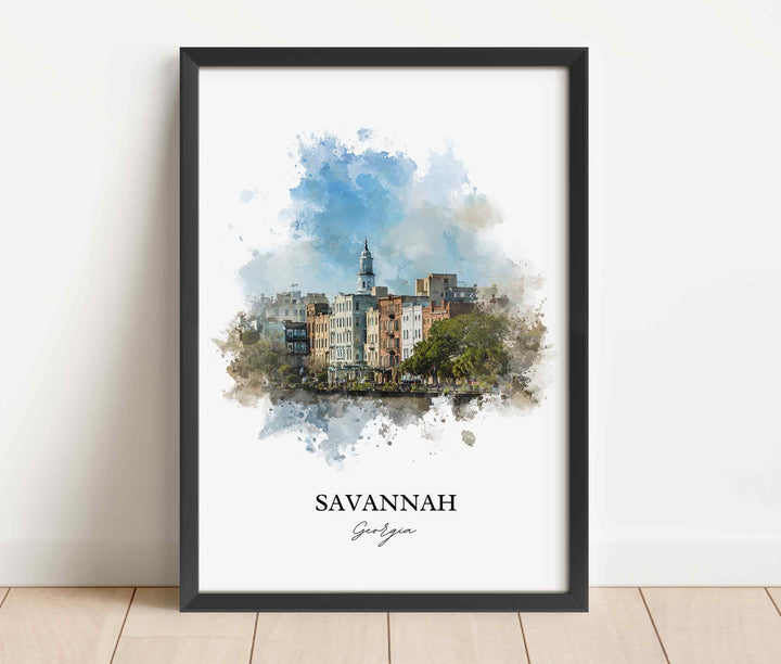 Savannah, Georgia – Watercolor Art Print