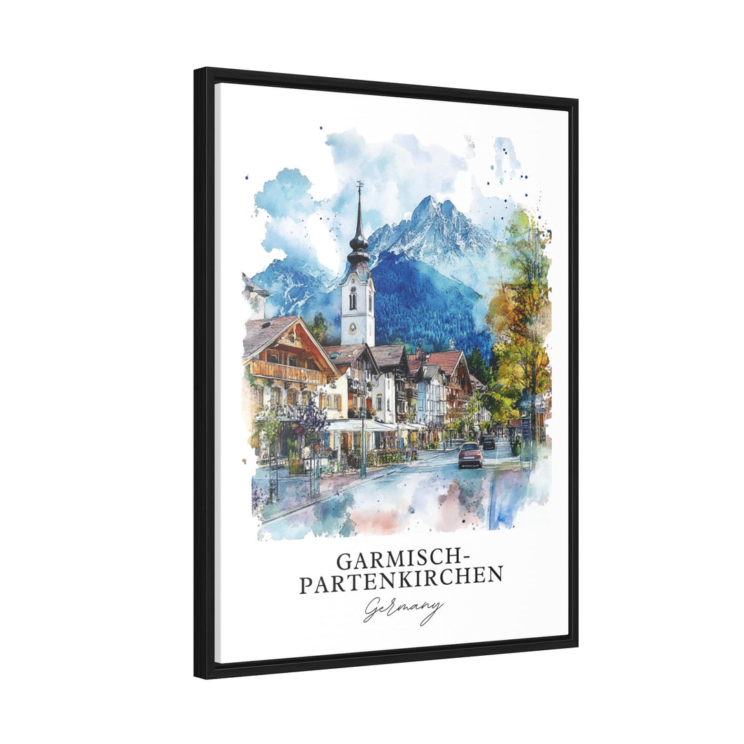 Garmisch-Partenkirchen Wall Art, Bavaria Print, Bavaria Watercolor Art, Oberbayern Gift,