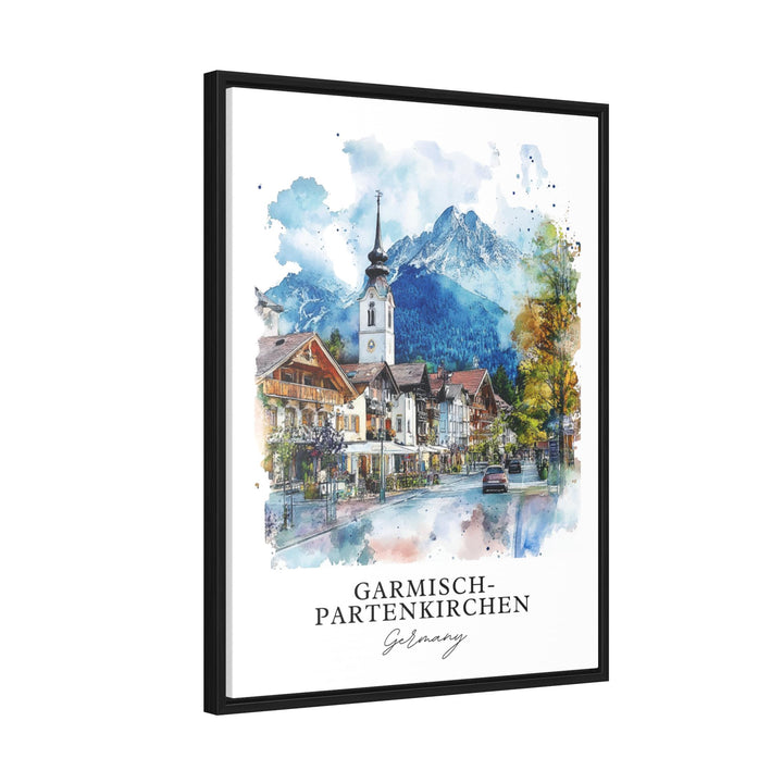 Garmisch-Partenkirchen Wall Art, Bavaria Print, Bavaria Watercolor Art, Oberbayern Gift,
