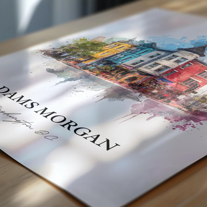 Adams Morgan, Washington DC – Watercolor Art Print