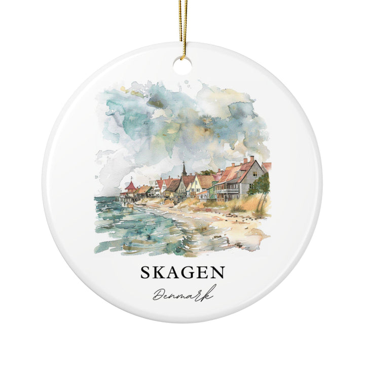 Skagen Denmark Ornament: Unique Skagen Souvenir, Skagen Xmas Decor, and Authentic Skagen Denmark Gift