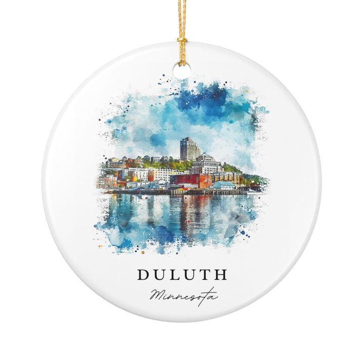 Duluth Ornament: Unique Duluth Minnesota Souvenir, Minnesota Xmas Decor, and Authentic Duluth MN Gift