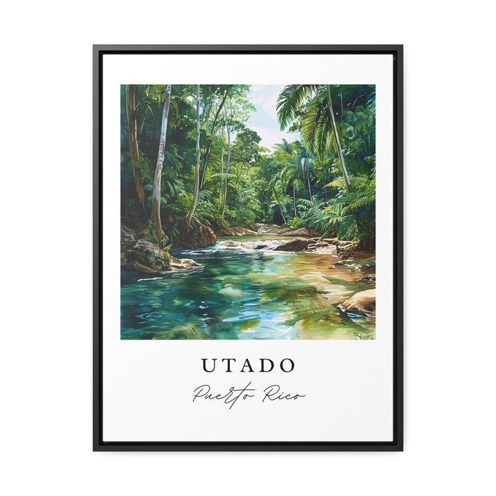 Utado wall art - Puerto Rico, Utado print, Wedding gift, Utado PR Birthday present, Utado Custom Gift, Perfect Gift