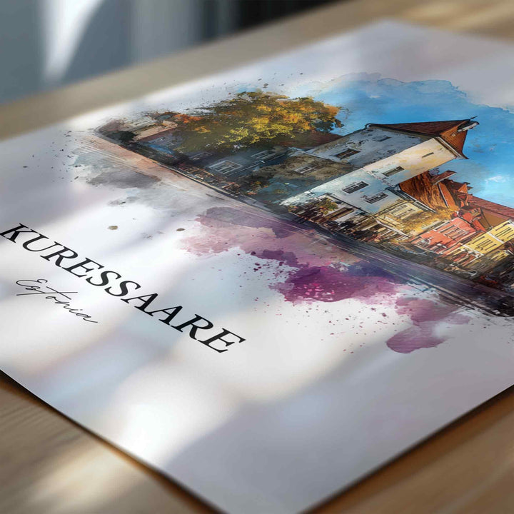 Kuressaare, Estonia – Watercolor Art Print