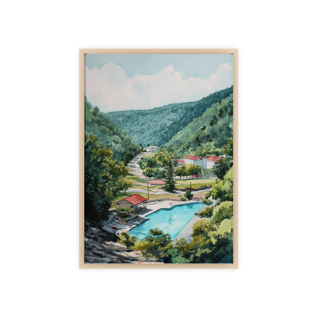 Hot Springs, Arkansas – Watercolor Art Print