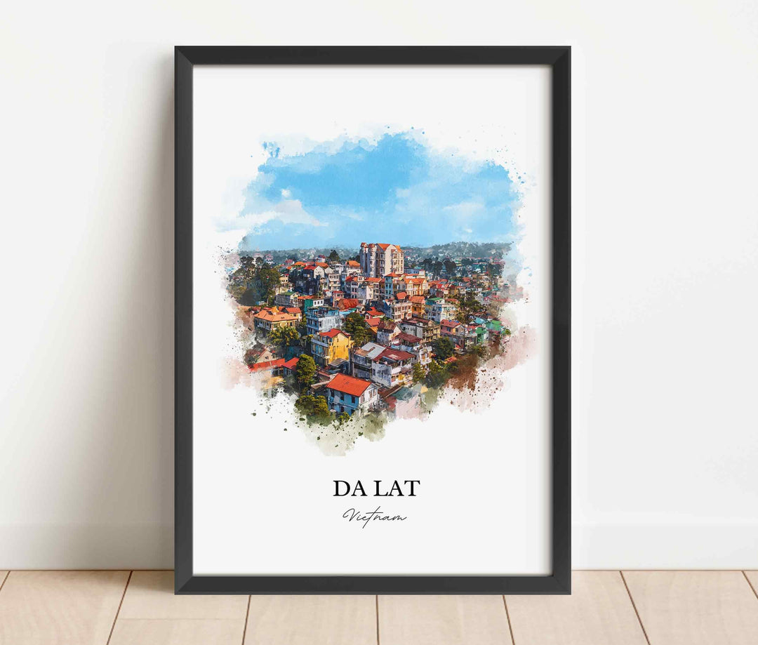 Da Lat, Vietnam – Watercolor Art Print