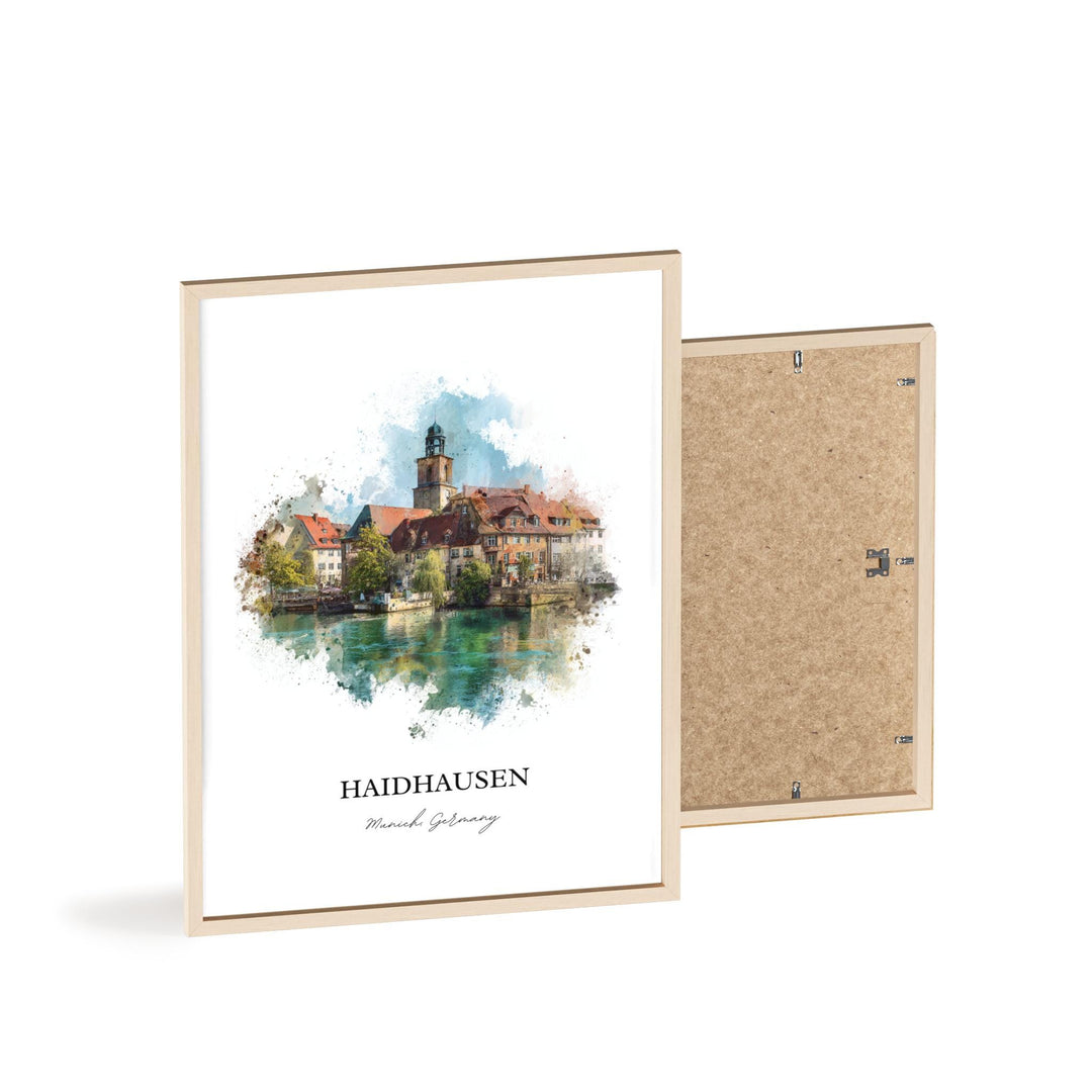 Haidhausen, Germany – Watercolor Art Print