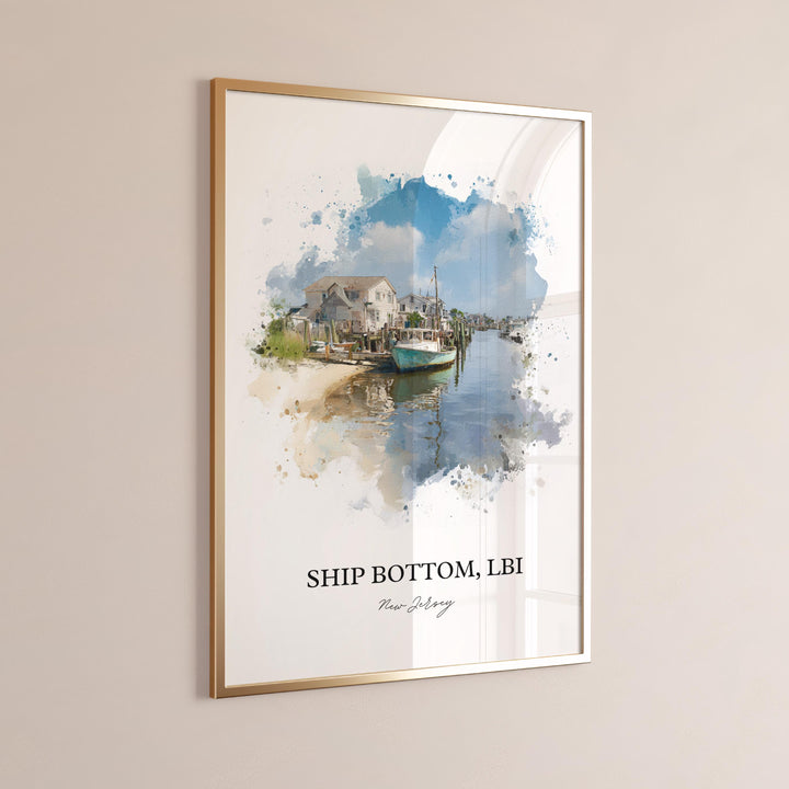 Ship Bottom, New Jersey – Watercolor Art Print