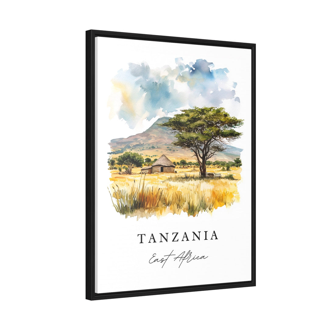 Tanzania wall art - East Africa, Tanzania print, Tanzania Wedding gift, Tanzania Birthday present, Custom Text, Perfect Gift