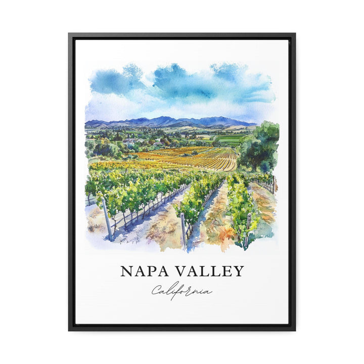 Napa Valley Wall Art, Napa Valley Print, Napa Valley Watercolor Art, Napa Wine Region Gift, Travel Print, Travel Poster, Housewarming Gift