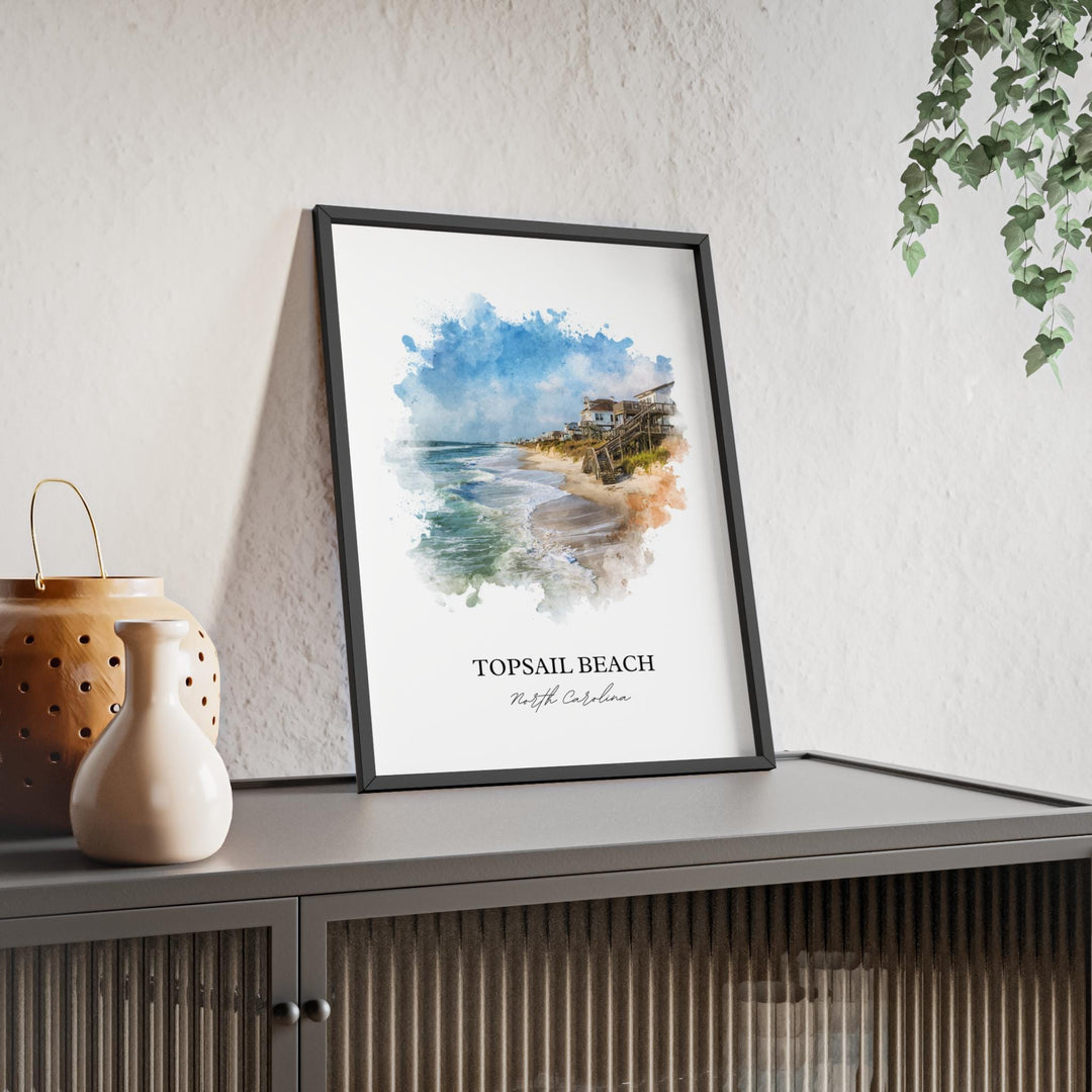 Topsail Beach, NC – Watercolor Art Print