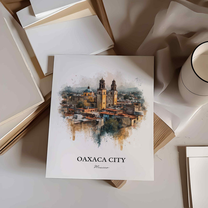 Oaxaca, Mexico – Watercolor Art Print