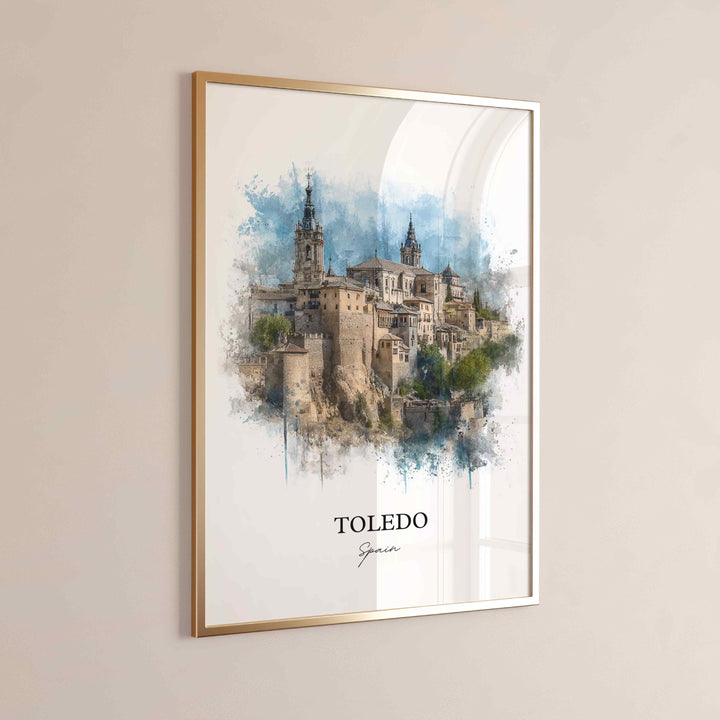 Toledo, Spain – Watercolor Art Print