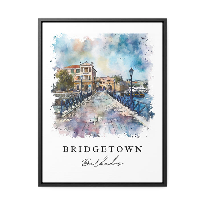 Bridgetown Wall Art - Barbados Print