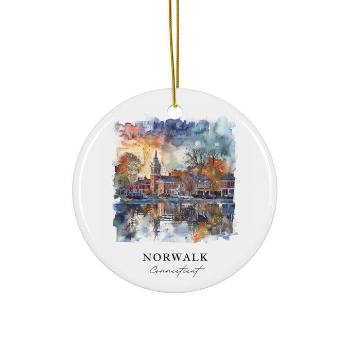 Norwalk CT Ornament: Unique Norwalk Souvenir, Norwalk Xmas Decor, and Authentic Norwalk Connecticut Christmas Gift