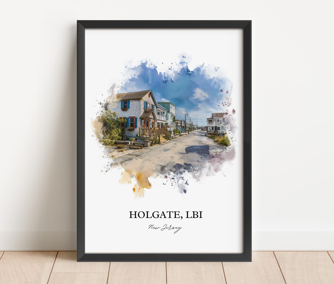 Holgate, New Jersey – Watercolor Art Print