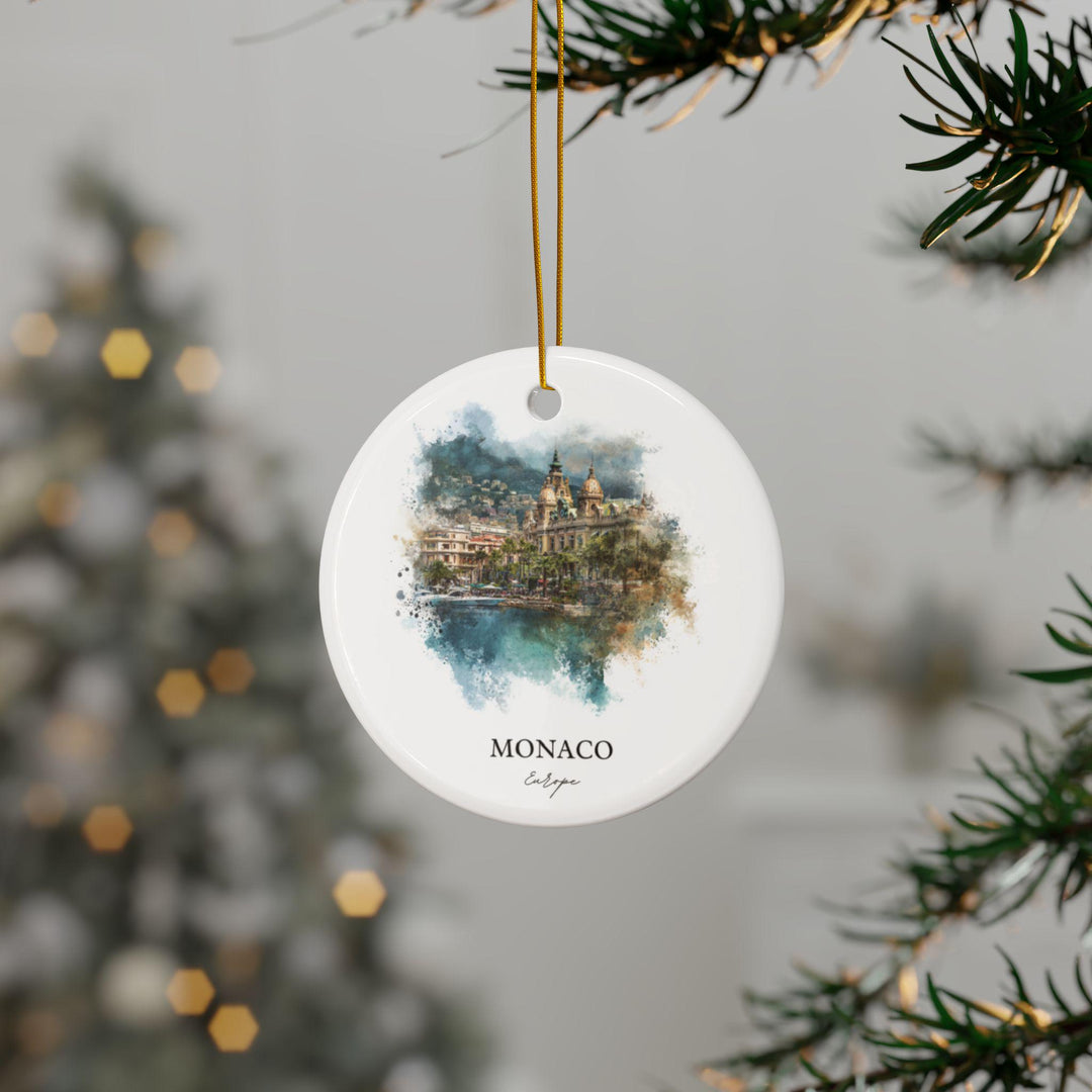 Monaco Ornament: Unique Monaco Souvenir, Monaco Xmas Decor, and Authentic Monaco Gift